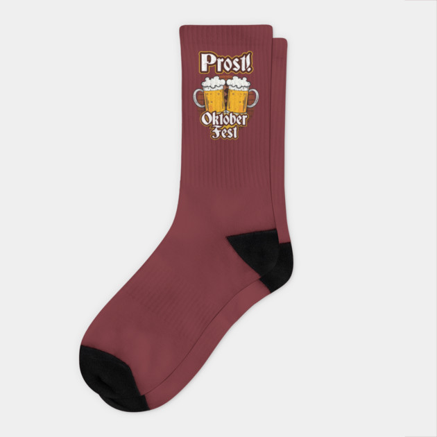 Prost! Oktoberfest Shirt Beer Festival Gift T Shirt Tee Socks by creative