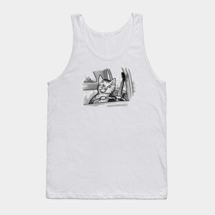 Cat Driving Tank Top