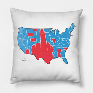 America Divided Map Finger Pillow