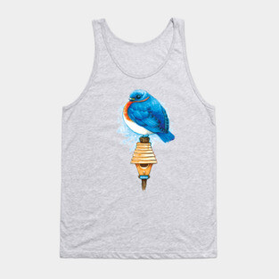 Beautiful Bluebird Bird Tank Top