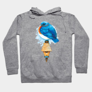 Beautiful Bluebird Bird Hoodie