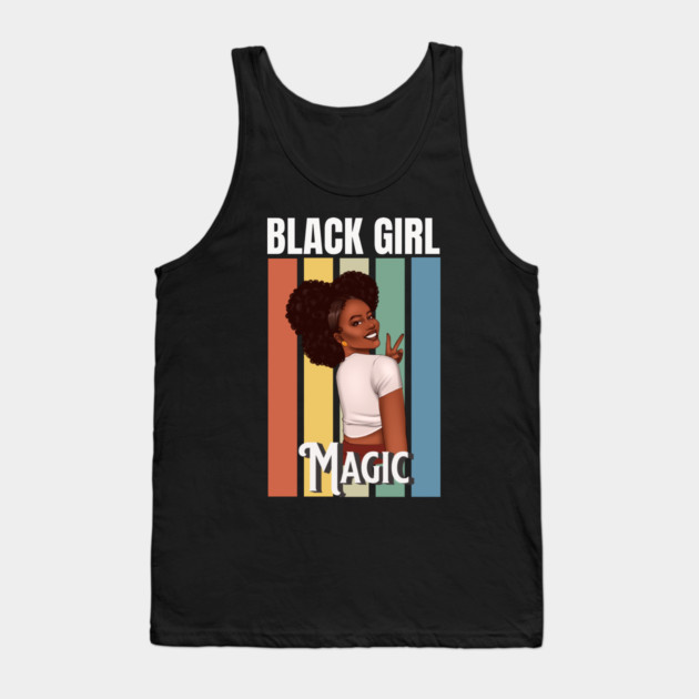 Black Girl Magic, Beautiful Black Woman, Black women, Black Queen Tank Top by UrbanLifeApparel