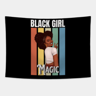 Black Girl Magic, Beautiful Black Woman, Black women, Black Queen Tapestry