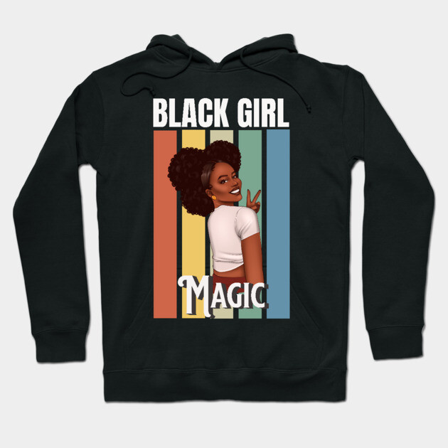 Black Girl Magic, Beautiful Black Woman, Black women, Black Queen Hoodie by UrbanLifeApparel