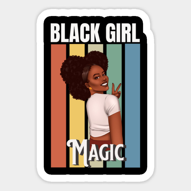 Black Girl Magic, Beautiful Black Woman, Black women, Black Queen Magnet by UrbanLifeApparel