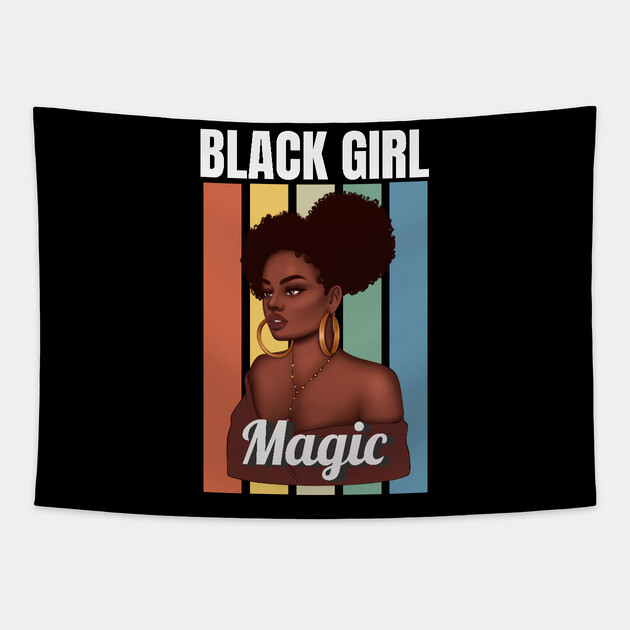 Black Girl Magic, Sexy Black Woman, Black women, Black Queen Tapestry by UrbanLifeApparel