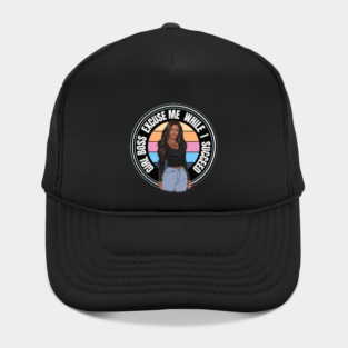 Girl Boss Excuse me while I succeed, lady boss, Black Girl Magic Hat