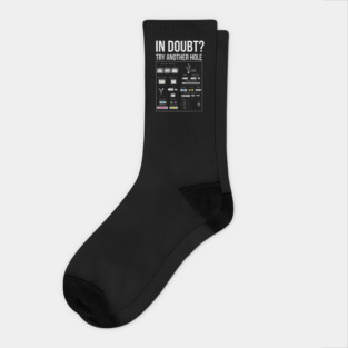 When in Doubt, try Another Hole Funny Humor T-Shirt Tee Socks