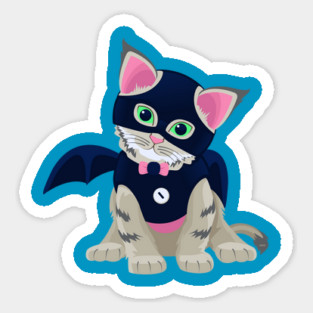 Lovely Kitten Halloween Cosplay Novelty T Shirt Tee Gifts Sticker