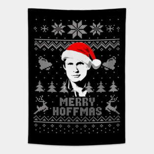 Merry Hoffmas Christmas Parody Tapestry