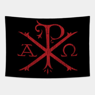 Chi Rho and Alpha Omega Tapestry