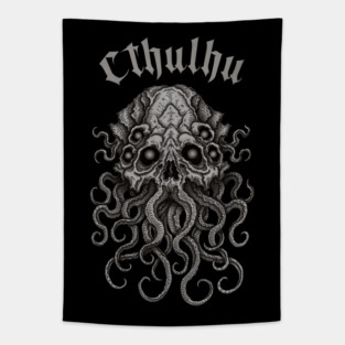 Skull of Cthulhu - Azhmodai 22 Tapestry
