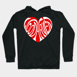 Red Woodhaven Heart Hoodie