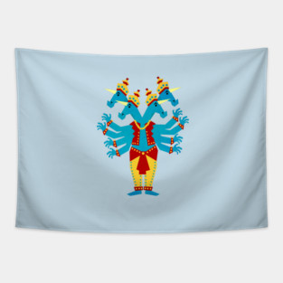 The God of Unicorn Tapestry