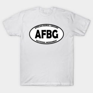 African Burial Ground National Monument oval T-Shirt