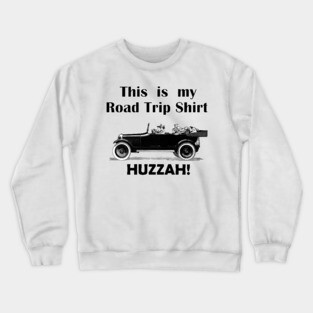 Lispe 1900s Road Trip Crewneck Sweatshirt