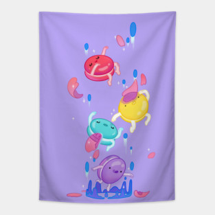 Power Ranger Macarons Tapestry