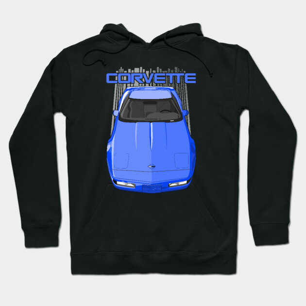 Corvette C4-blue Corvette Hoodie TeePublic