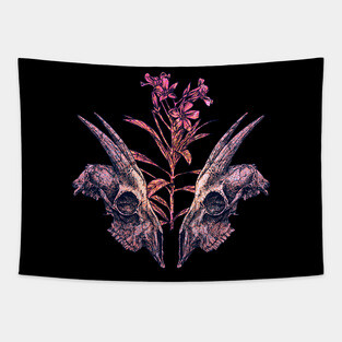 Goat Skull V1 Tapestry