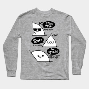Types of angles Long Sleeve T-Shirt