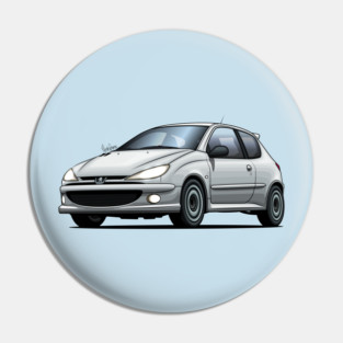 Peugeot 206 RC - White Pin
