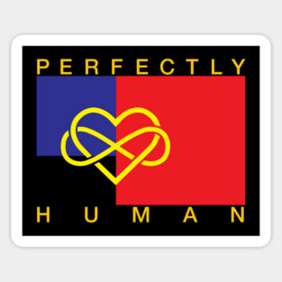 Perfectly Human - Polyamorous Pride Flag Sticker
