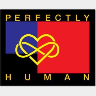 Perfectly Human - Polyamorous Pride Flag Posters and Art
