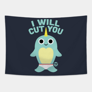CUT YOU NARWHAL Tapestry