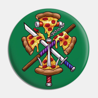 Ninja Pizza Pin