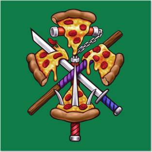 Ninja Pizza Posters and Art