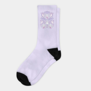Spooky Cute Pastel Halloween Bubblegum Goth Design Socks
