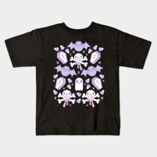 Spooky Cute Pastel Halloween Bubblegum Goth Design Kids T-Shirt