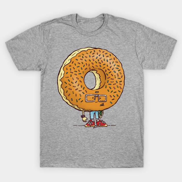 Nerd Donut T-Shirt by nickv47