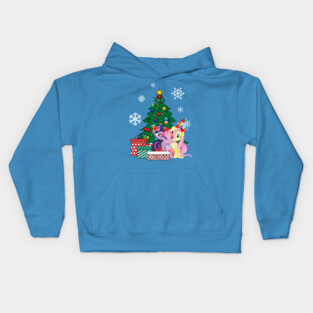 My Little Pony Around The Christmas Tree Kids Hoodie