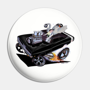 FULL CHARGE 1969 Charger black Pin