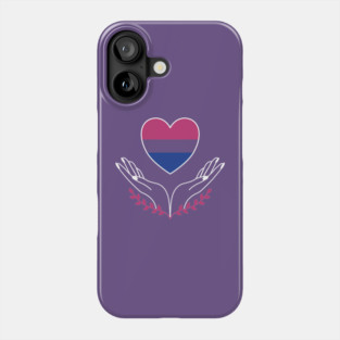 Bisexual Pride Flag Heart Phone Case