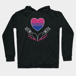 Bisexual Pride Flag Heart Hoodie