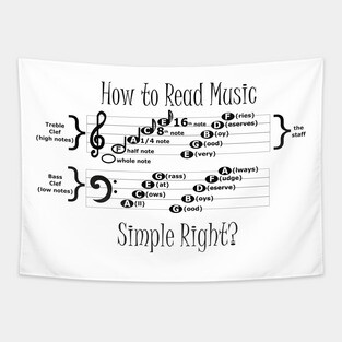 Reading Music Tapestry