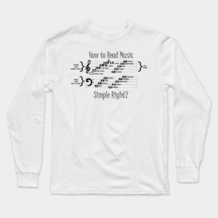 Reading Music Long Sleeve T-Shirt