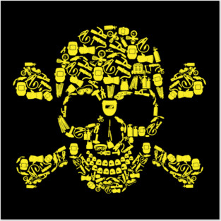 Skull Welding Tools Posters and Art