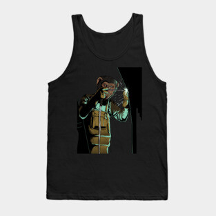 Welder Funny Mongkey Happy Tank Top