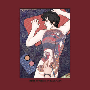 The Blue Phoenix Tattoo T-Shirt