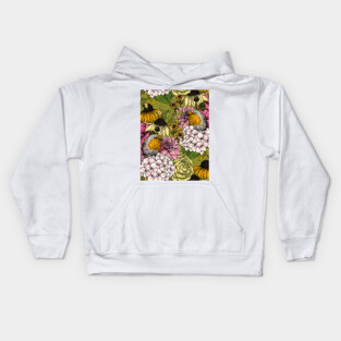 Robins in the garden Kids Hoodie