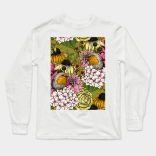 Robins in the garden Long Sleeve T-Shirt