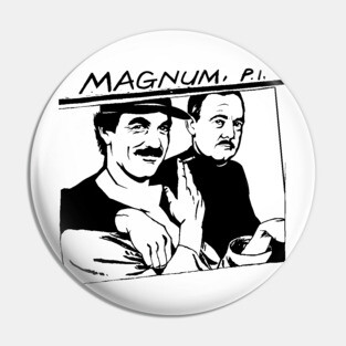 Magnum PI Memeshirt Pin