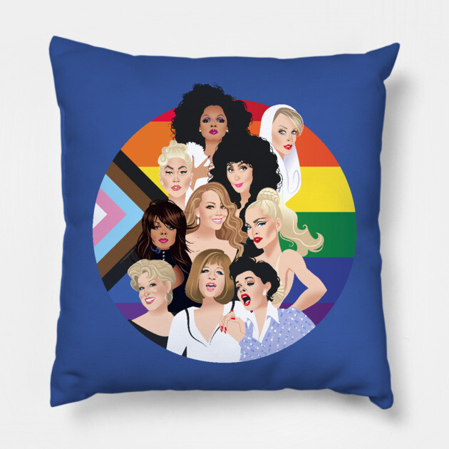 Pride Divas Edition Pillow by AlejandroMogolloArt