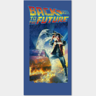 Back to the Future (1985) Retro Style Posters and Art
