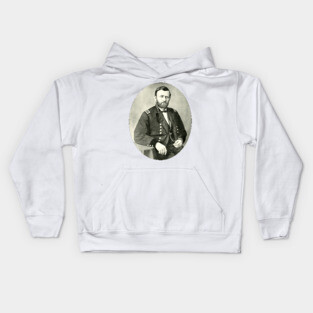 Union General Ulysses S Grant Photo Portrait Kids Hoodie