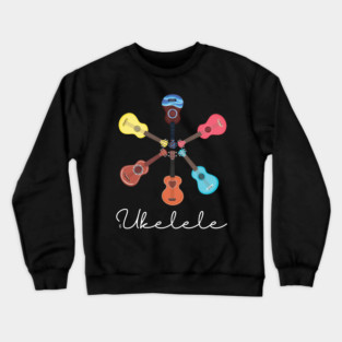 Ukulele Musical Instrument Crewneck Sweatshirt