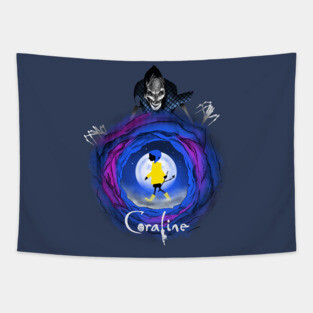 Coraline and The Other Mother (The Beldam) Tapestry